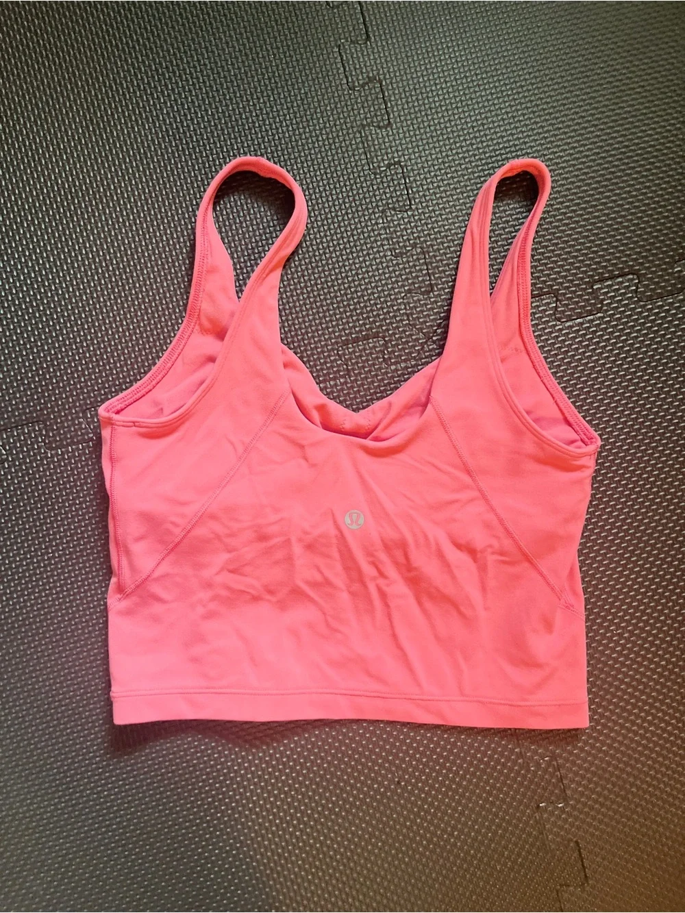 Lululemon EUC Align Cropped Tank Pink Size 6